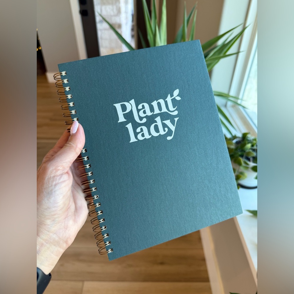 Green Plant Lady Spiral Notebook - Picture 3 of 9